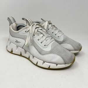 Reebok Zig Dynamica STR Women's‎ Running Shoes Size 7.5 Chalk White Gum Athletic